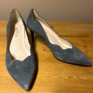 Sesto Mecci Dark Gray Suede Pumps - Size 9N | Like New, Sophisticated 3" Heels,